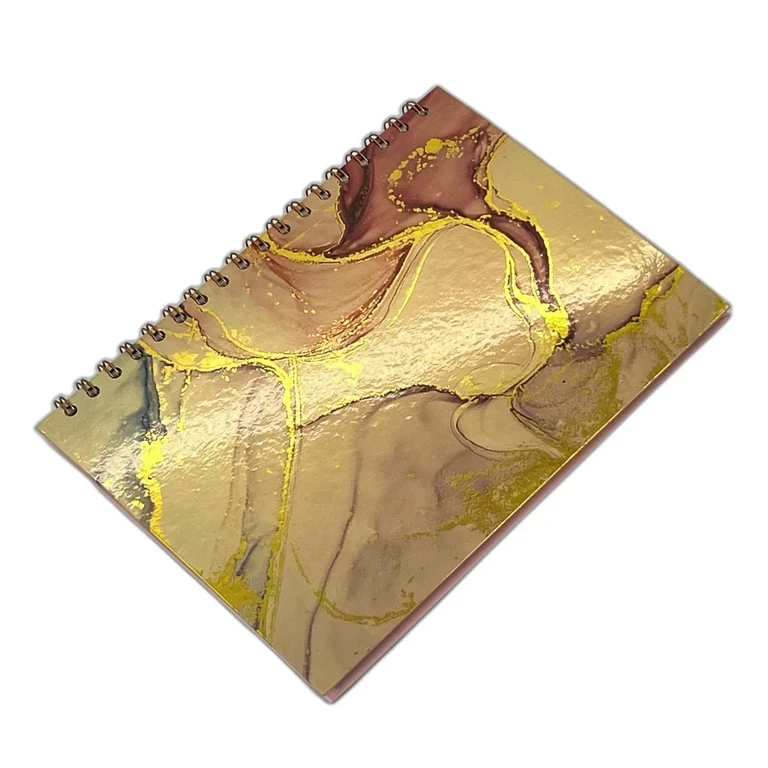 Notebook cu spira 17.8x25 cm dictando model marmorat [1]