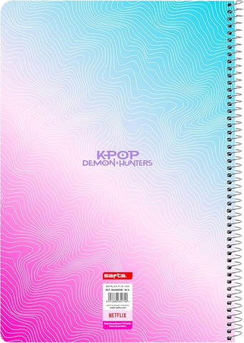 Notebook A4 K-Pop Demon Hunters Stationery 80 file patratele [1]