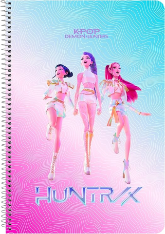 Noutăți Librăria Compas - Notebook A4 K-Pop Demon Hunters Stationery 80 file patratele