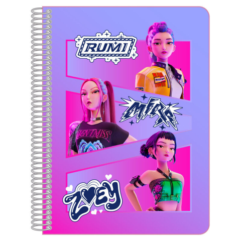Noutăți Librăria Compas - Notebook A5 K-Pop Demon Hunters Stationery 80 file patratele