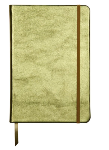 Agende nedatate - Notebook coperta tare piele A5 144 pagini Cuirise Clairefontaine Metallic Green