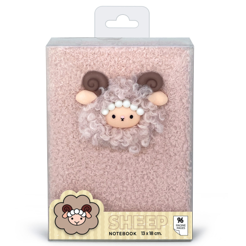 Notebook oite Sheep 3D cutie 96 pag 13x18cm Lebez [2]