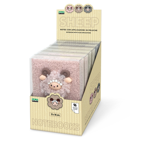 Notebook oite Sheep 3D cutie 96 pag 13x18cm Lebez [3]