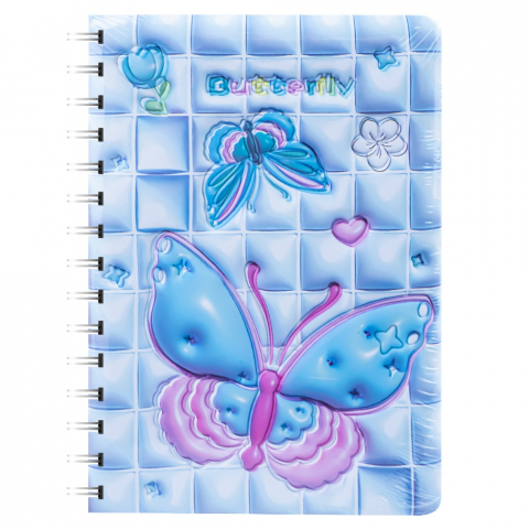 Notes 3D cu arc 80 file dictando model fluturasi coperta spuma relief [2]