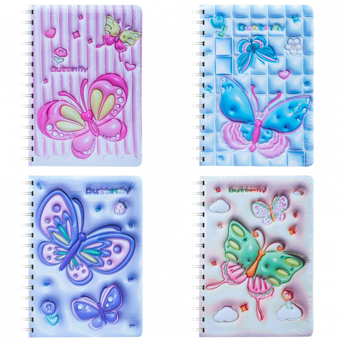 Notes - Notes 3D cu arc 80 file dictando model fluturasi coperta spuma relief