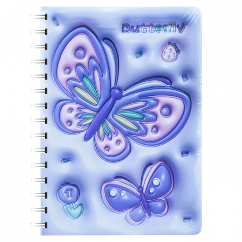 Notes 3D cu arc 80 file dictando model fluturasi coperta spuma relief [4]