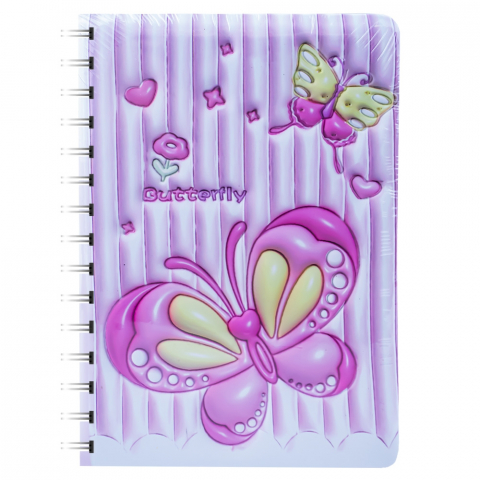 Notes 3D cu arc 80 file dictando model fluturasi coperta spuma relief [3]