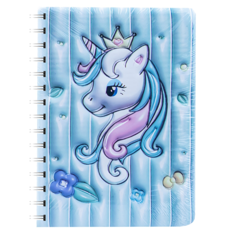 Notes 3D cu arc 80 file Unicorn 13.7 x 18 cm culori diferite [3]