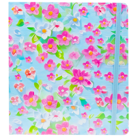 Note A5 80 file patrat floral modele diferite [5]