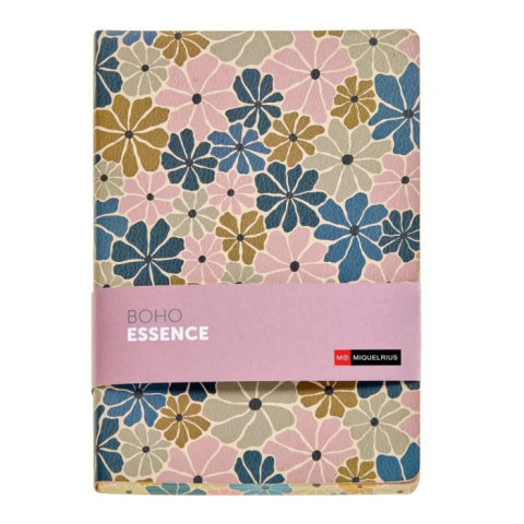 Agende nedatate - Notebook A5 80 file punctat Floral Boho Essence