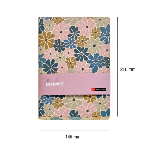 Notebook A5 80 file punctat Floral Boho Essence [1]