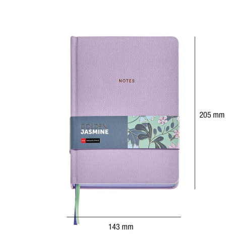 Notebook A5 96 file punctat mov Golden Jasmine [2]