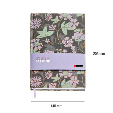 Notebook A5 96 file velin Floral Golden Jasmine [1]