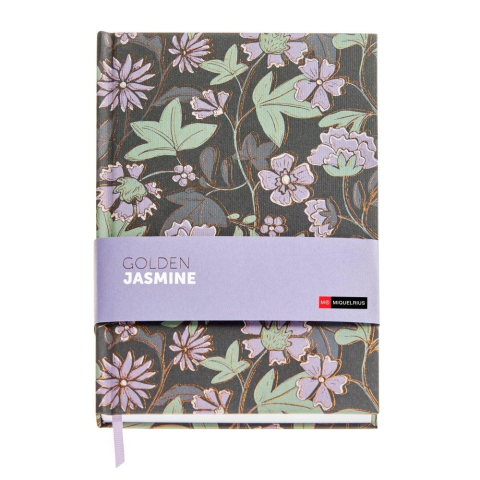 Agende nedatate - Notebook A5 96 file velin Floral Golden Jasmine