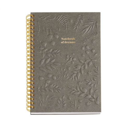 Agende nedatate - Notebook A5 spira 80 file dictando British Bloom