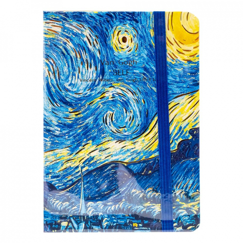 Notes dictando A7 cu elastic 80 file picturi Van Gogh [3]
