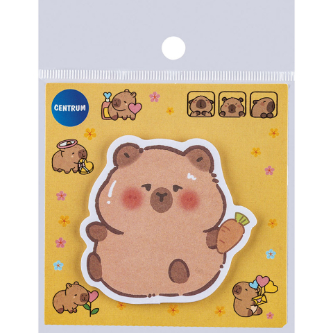 Notes adeziv 30 coli 80x80 mm Capybara Centrum [1]