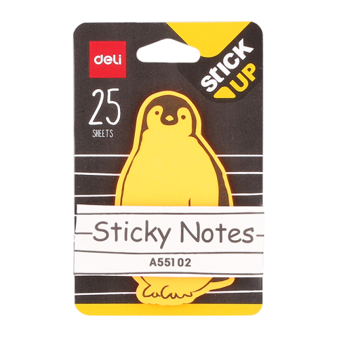 Papetărie și articole din hârtie - Notes adeziv animale 76x76 mm 25 file Deli