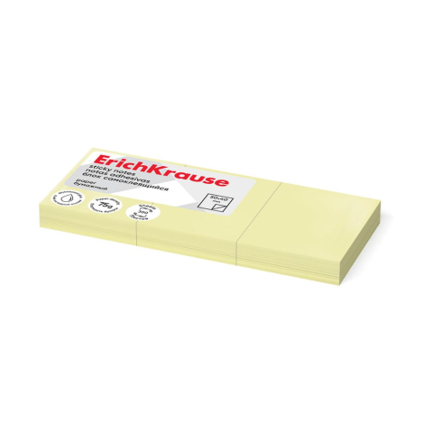 Note adezive - Notes adeziv ErichKrause 50 x 40 mm 300 coli yellow