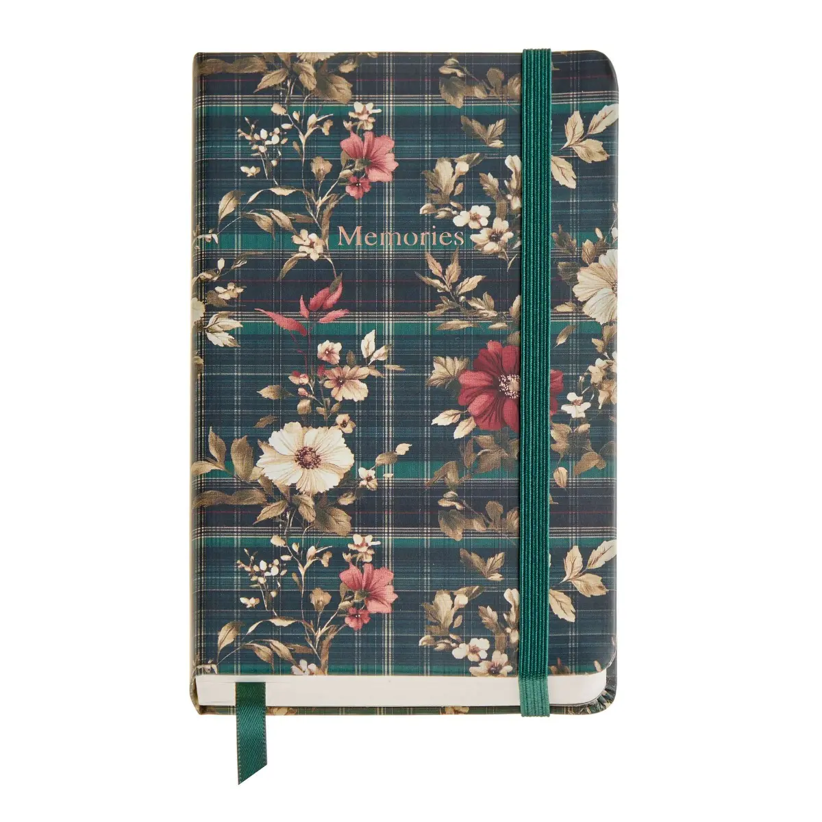 Agende nedatate - Notebook cu elastic 90x140 mm 100 foi veline Poppies Highland