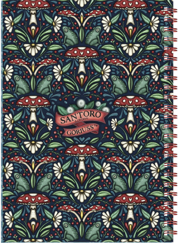 Agenda dictando Santoro Gorjuss In The Forest Little Mushroom + 2 semne de carte [1]