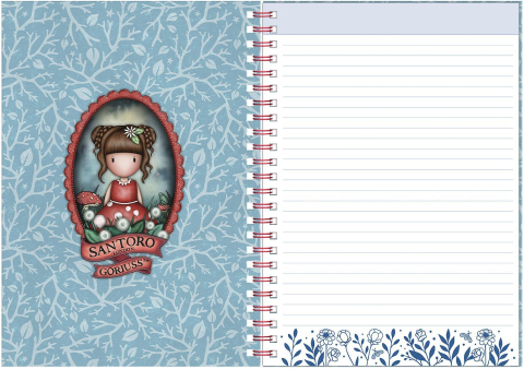 Agenda dictando Santoro Gorjuss In The Forest Little Mushroom + 2 semne de carte [4]