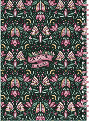 Agenda dictando Santoro Gorjuss In The Forest Woodland Wildflower + 2 semne de carte [2]