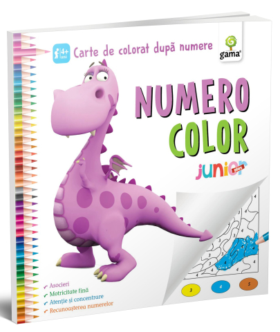Cărți - Numero Color Junior Plus. Carte de colorat dupa numere