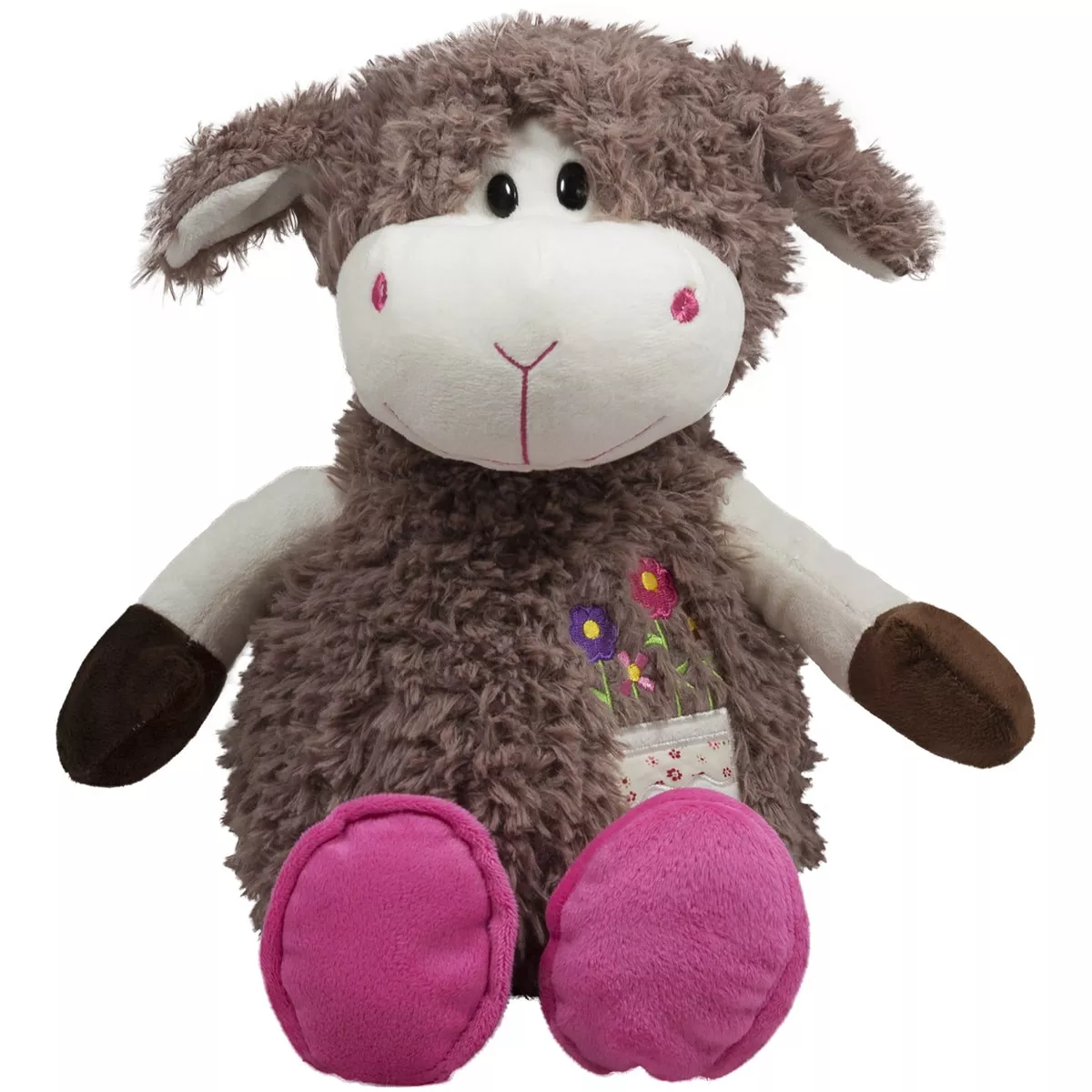Noutăți Librăria Compas - Plus Oaie maro cu papuci roz 33cm