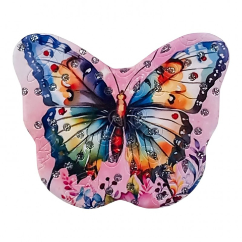 Casă și decorațiuni - Oglinda poseta 9x7 cm model fluturi