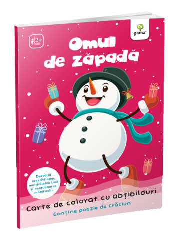 Cărți - Omul de zapada – Carte de colorat cu abtibilduri