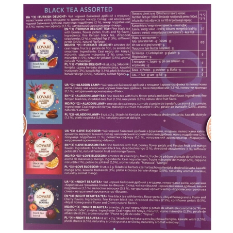 Ceai negru asortat Oriental Assorted 32 plicuri x 2 g Lovare [2]
