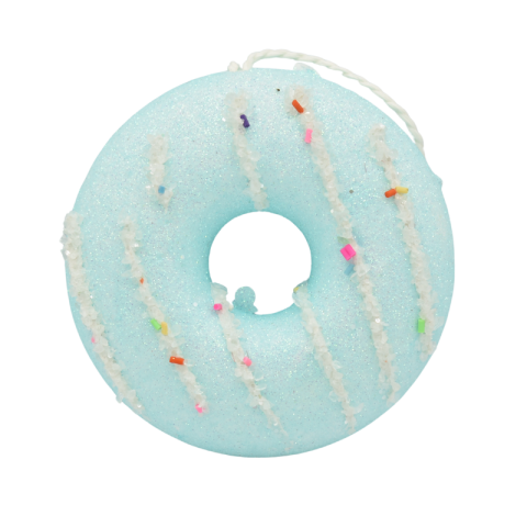 Noutăți Librăria Compas - Ornament de agatat gogoasa glazurata 9 cm albastru