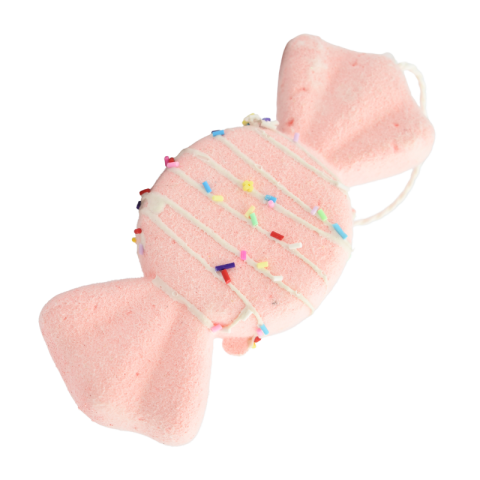 Noutăți Librăria Compas - Ornament de agatat bomboana polistiren roz 14x6.5 cm