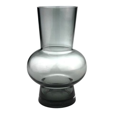 Vaza bombata din sticla fumurie 16x28 cm diverse culori [1]