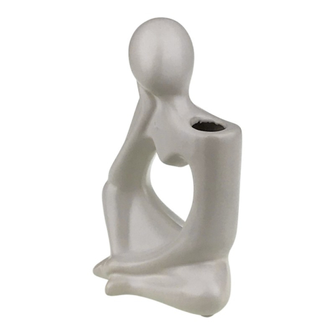 Vaza decorativa din ceramica 13x20 cm Om ganditor [4]