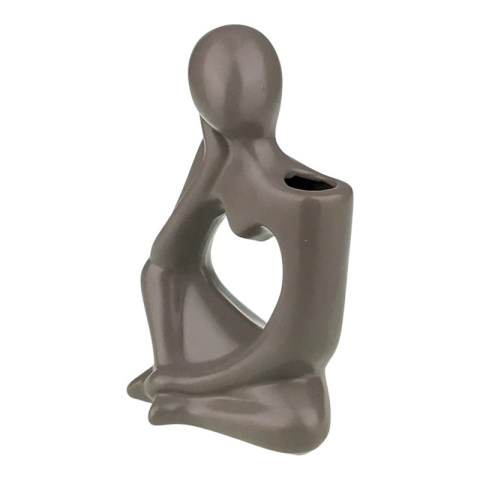 Vaza decorativa din ceramica 13x20 cm Om ganditor [6]