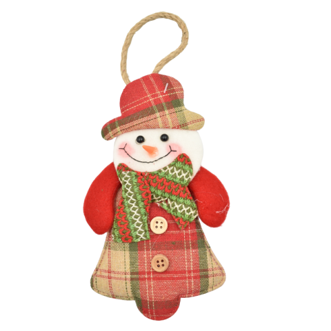 Noutăți Librăria Compas - Ornament pentru brad om de zapada fetita 9.5x16.5 cm