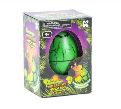 Jucării și jocuri - Ou mare Triceratops 11 cm Nurchum