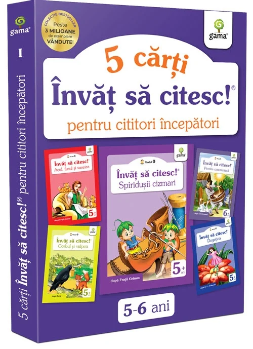 Noutăți Librăria Compas - Pachet 5 carti Invat sa citesc Incepatori 1