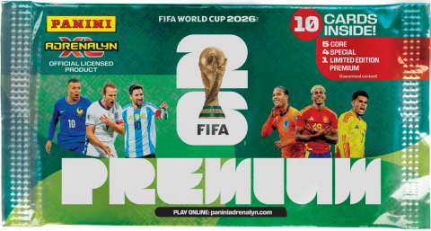 Cărți - Cartonase Panini FIFA World Cup Adrenalyn XL 2026 Pachet Premium