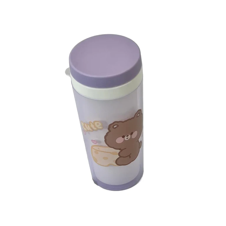 Pahar de apa cu capac 300 ml copii culori diferite [1]