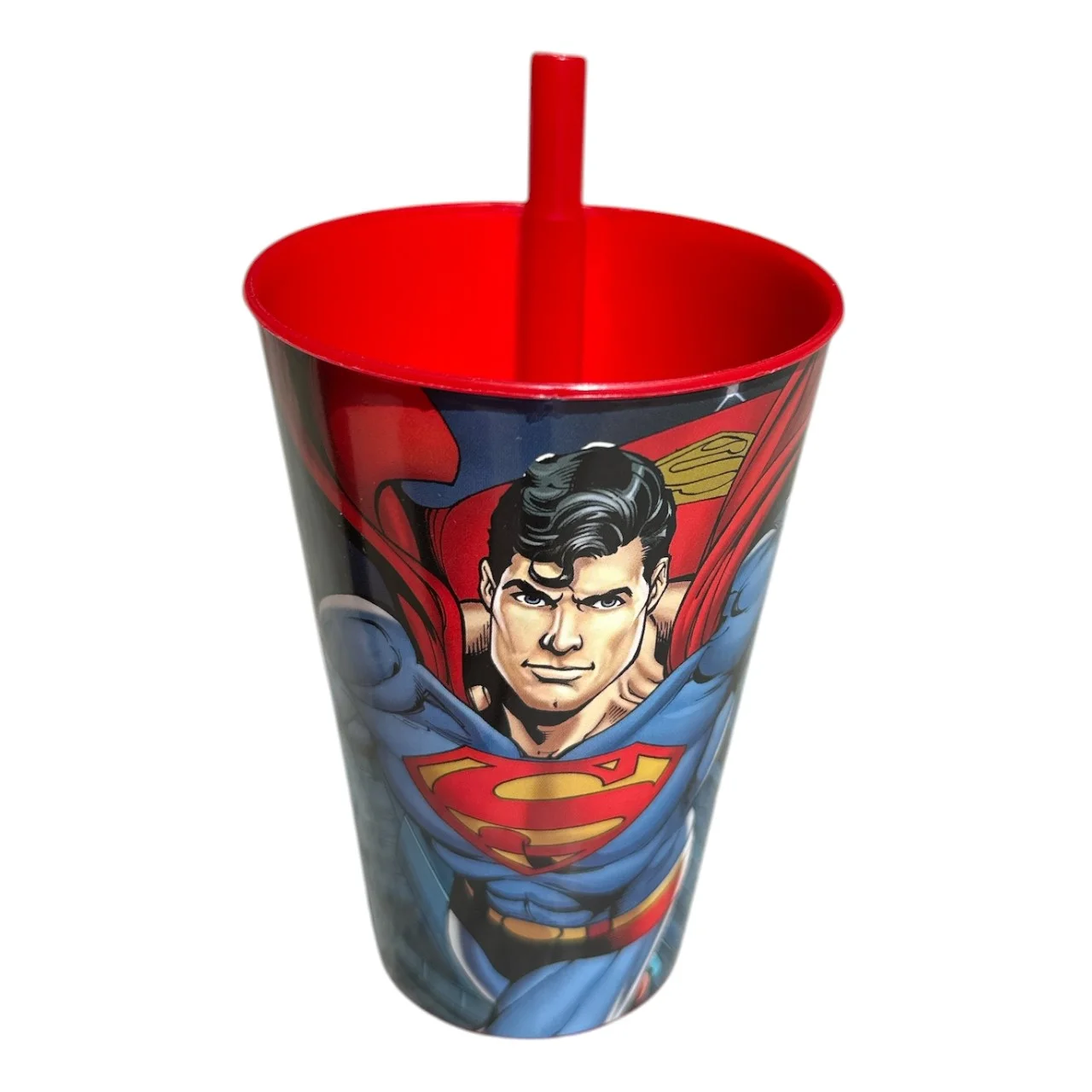 Casă și decorațiuni - Pahar Superman cu pai 400 ml