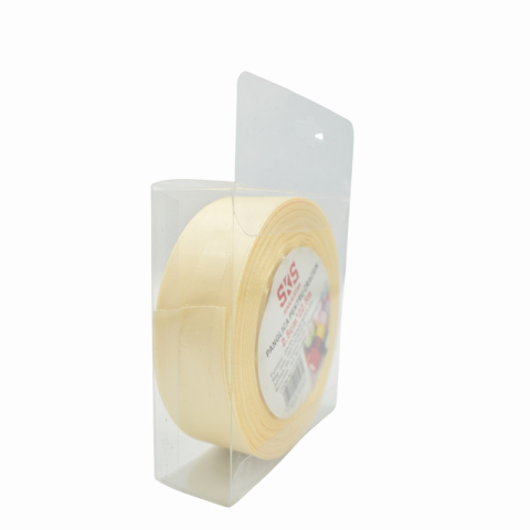 Funde și panglici - Panglica 2.5 cm x22.5 m crem deschis SKS Sinkalstar