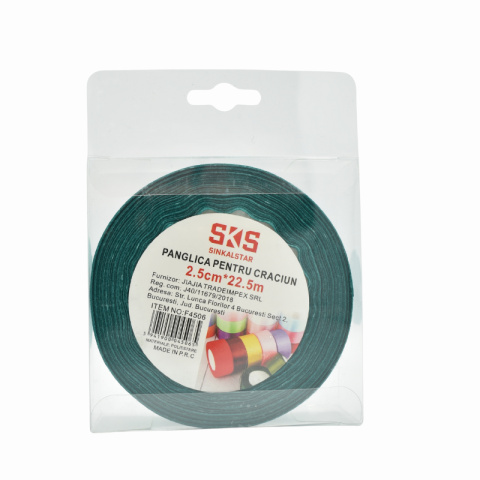 Panglica 2.5 cm x22.5 m albastru verde SKS Sinkalstar [1]