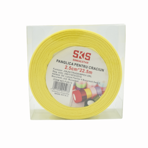 Panglica 2.5 cm x 22.5 m galben SKS Sinkalstar [1]