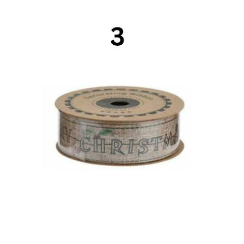 Panglica Craciun maro 500x2.5cm modele diverse [3]