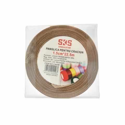 Panglica 1.5 cm x 22.5 m maro SKS Sinkalstar [1]