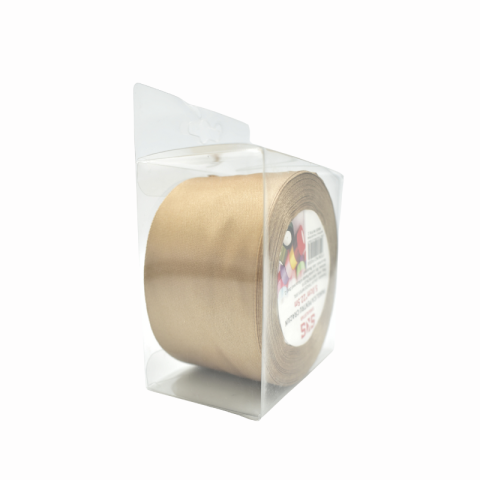 Accesorii pentru impachetat - Panglica Craciun 5 cm x 22.5 m bej SKS Sinkalstar