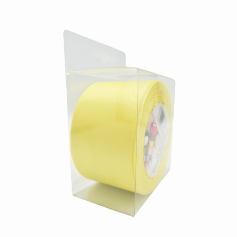 Funde și panglici - Panglica satin 5 cm x 22.5 m galben SKS Sinkalstar